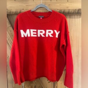 Vince Camuto Merry Sweater in Red size Small